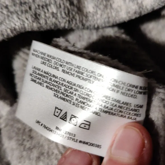 Woolrich Quarter zip cozy XL Gray - Picture 4 of 5